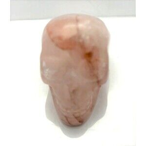 Fire Quartz Skull Carving